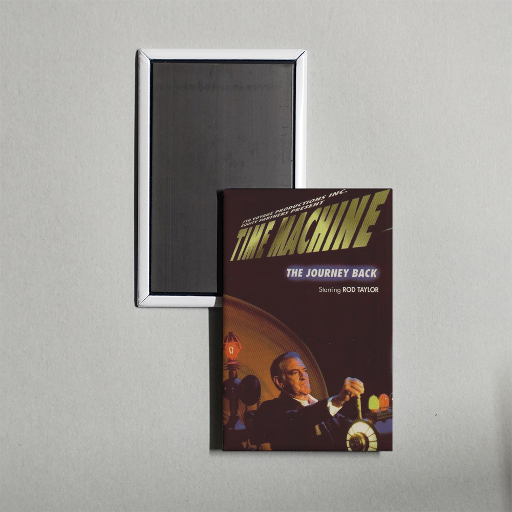 Time Machine The Journey Back Mini Movie Fridge Magnet