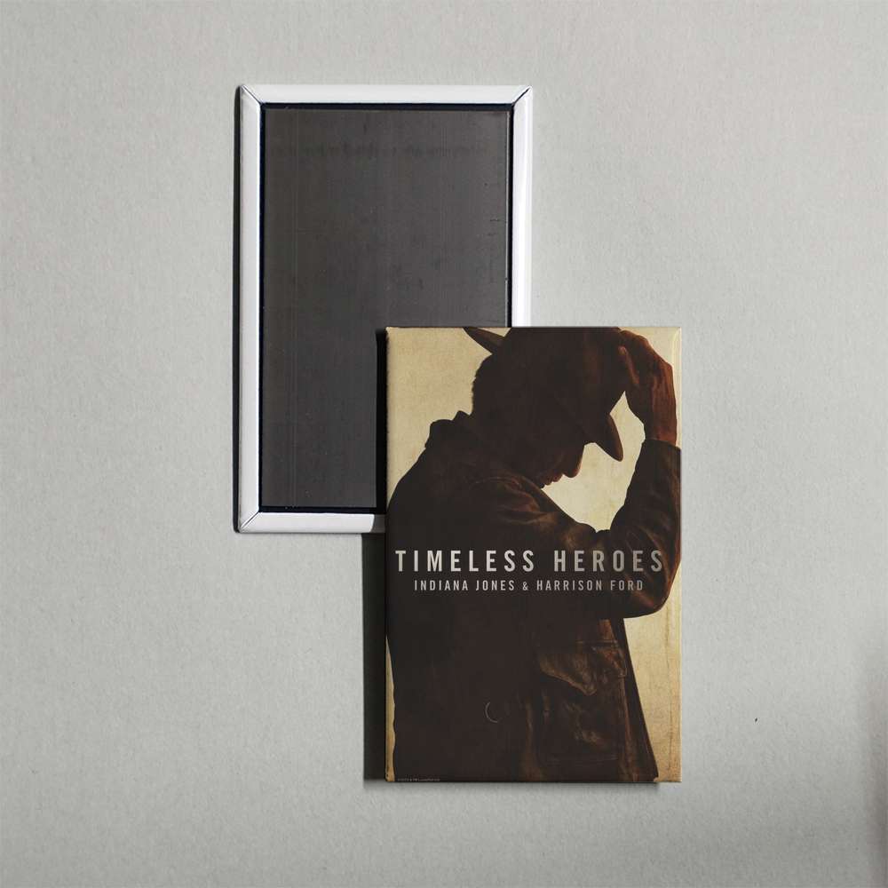 Timeless Heroes Indiana Jones & Harrison Ford Mini Movie Fridge Magnet