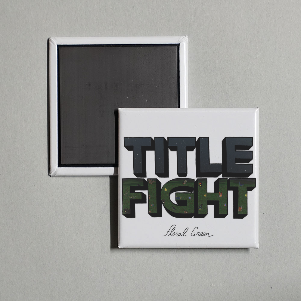 Title Fight - Floral Green Album Cover Fridge Magnet