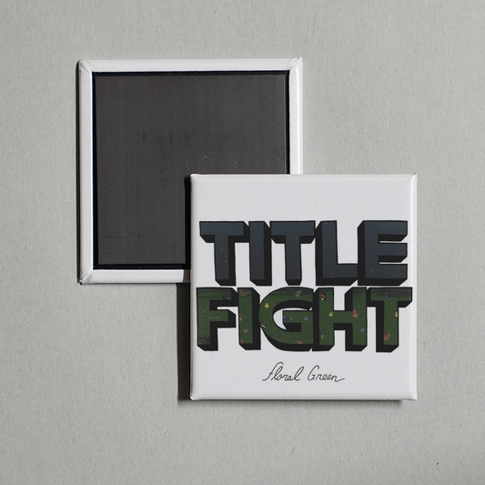 Title Fight - Floral Green Album Cover Fridge Magnet