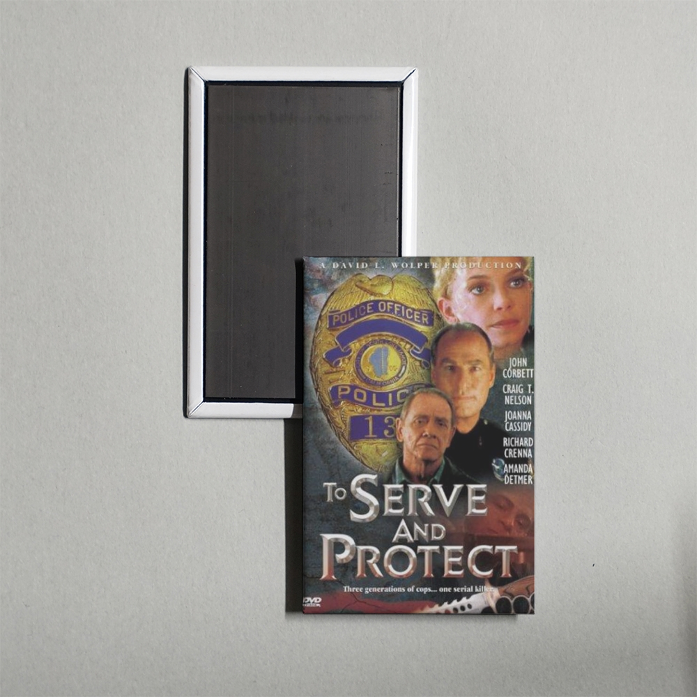 To Serve and Protect Mini Movie Fridge Magnet