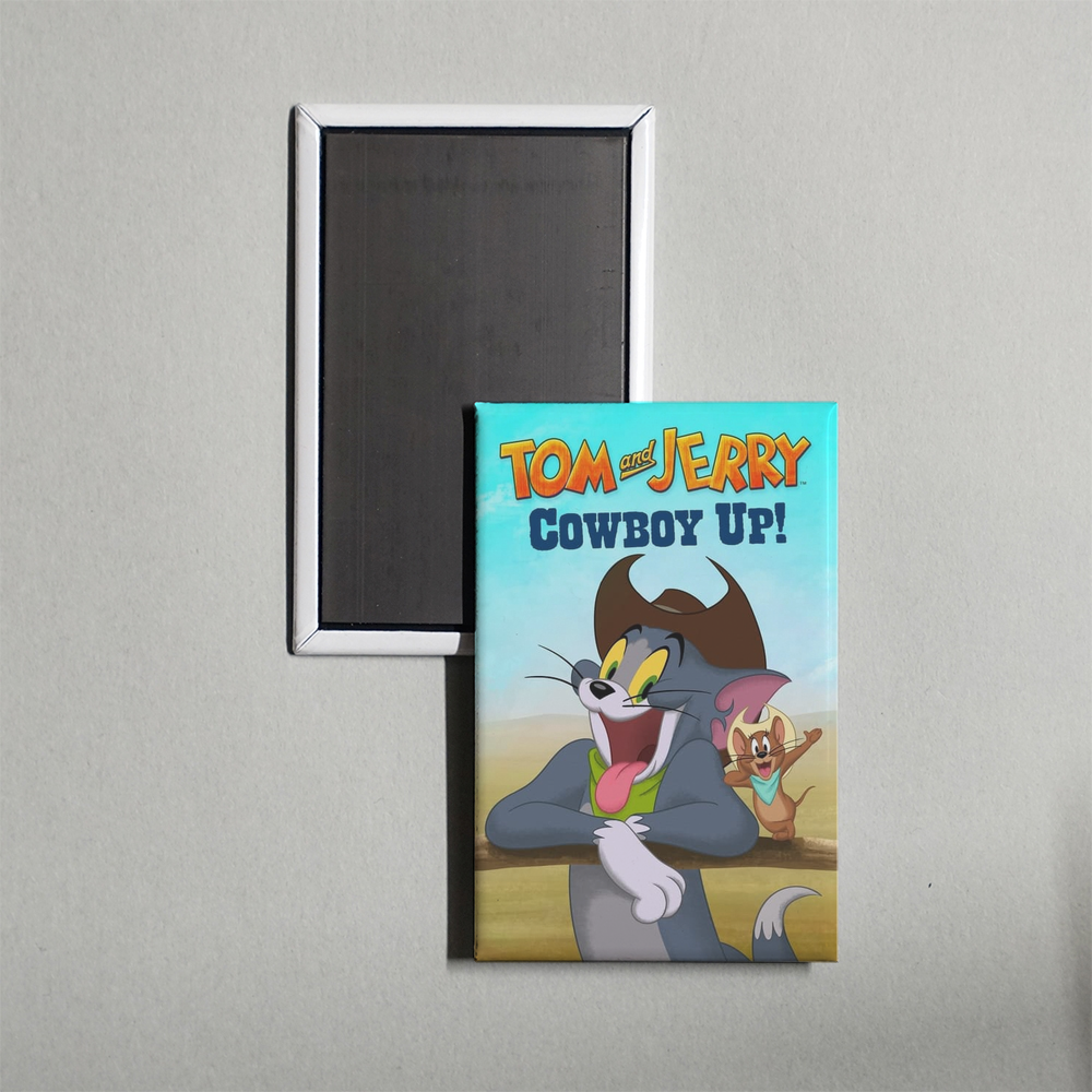 Tom and Jerry Cowboy Up! Mini Movie Fridge Magnet