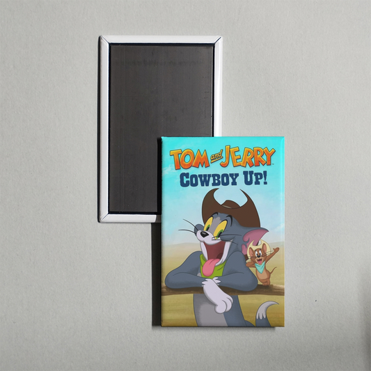 Tom and Jerry Cowboy Up! Mini Movie Fridge Magnet