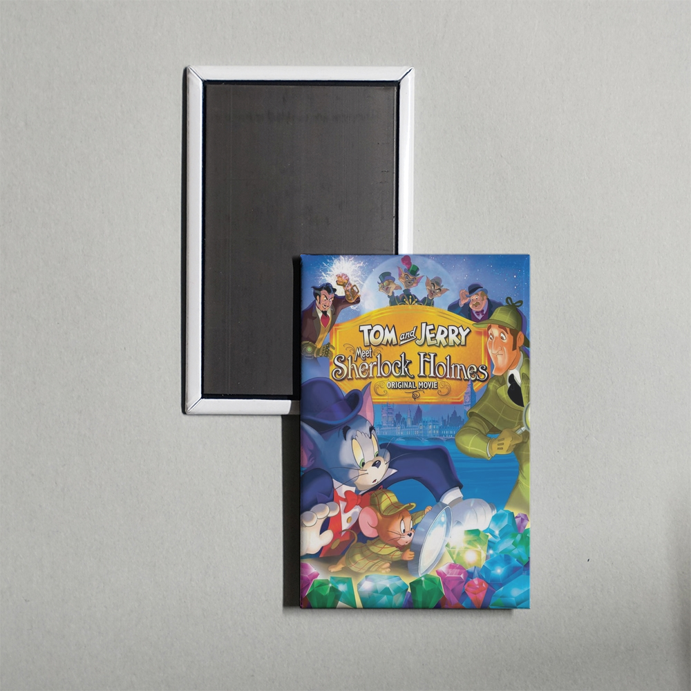 Tom and Jerry Meet Sherlock Holmes Mini Movie Fridge Magnet
