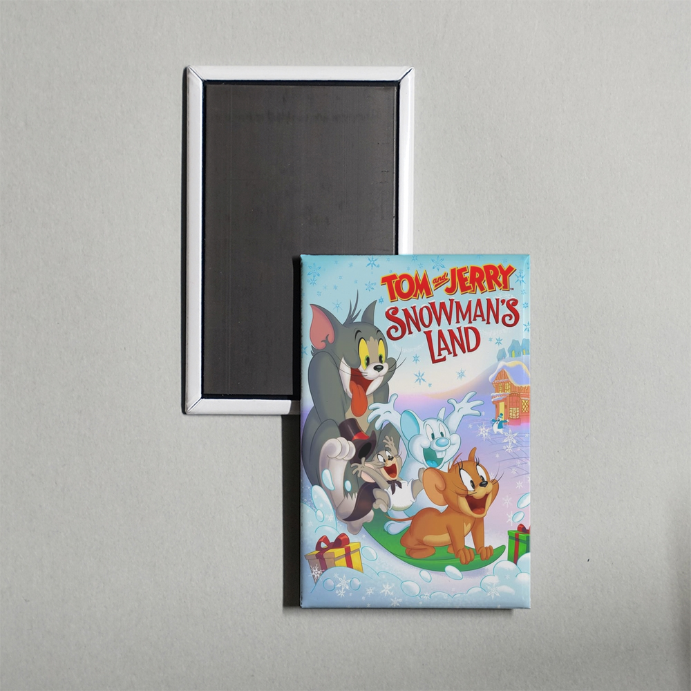 Tom and Jerry Snowman's Land Mini Movie Fridge Magnet