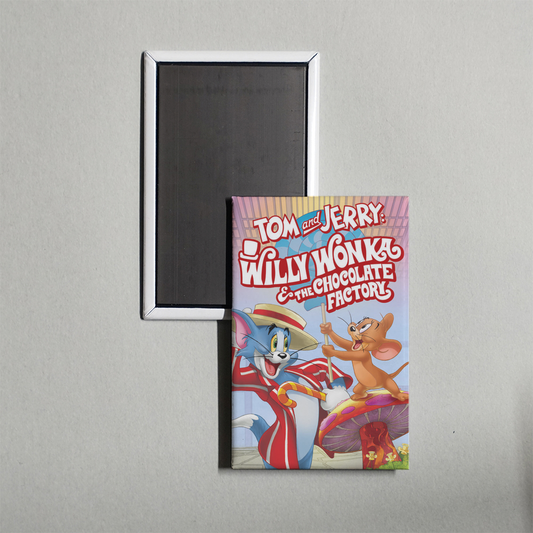 Tom and Jerry Willy Wonka and the Chocolate Factory Mini Movie Fridge Magnet