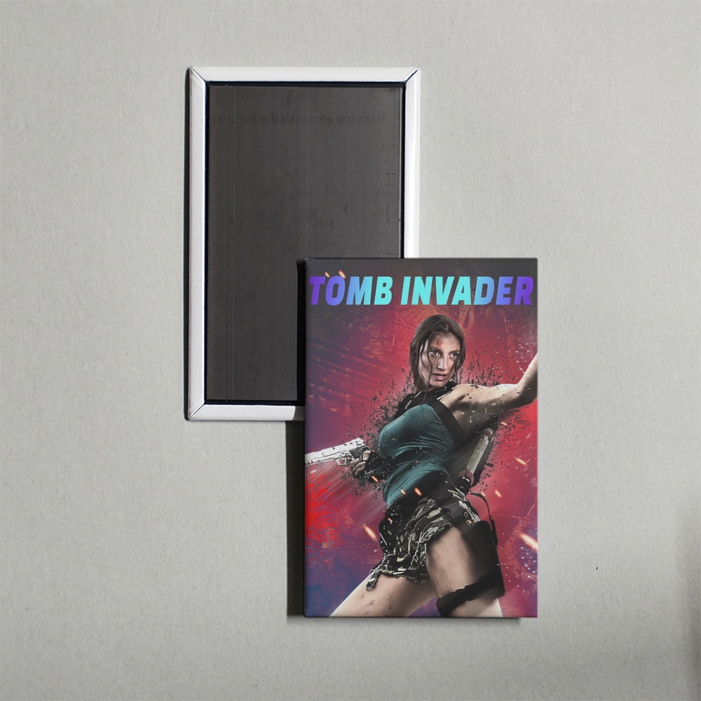 Tomb Invader Mini Movie Fridge Magnet