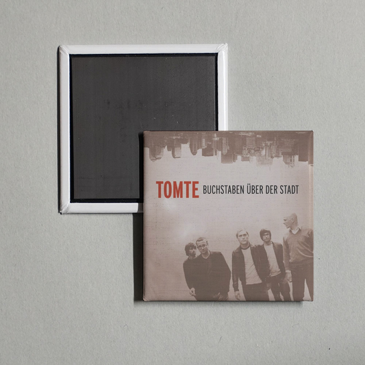 Tomte - Buchstaben über der Stadt Album Cover Fridge Magnet