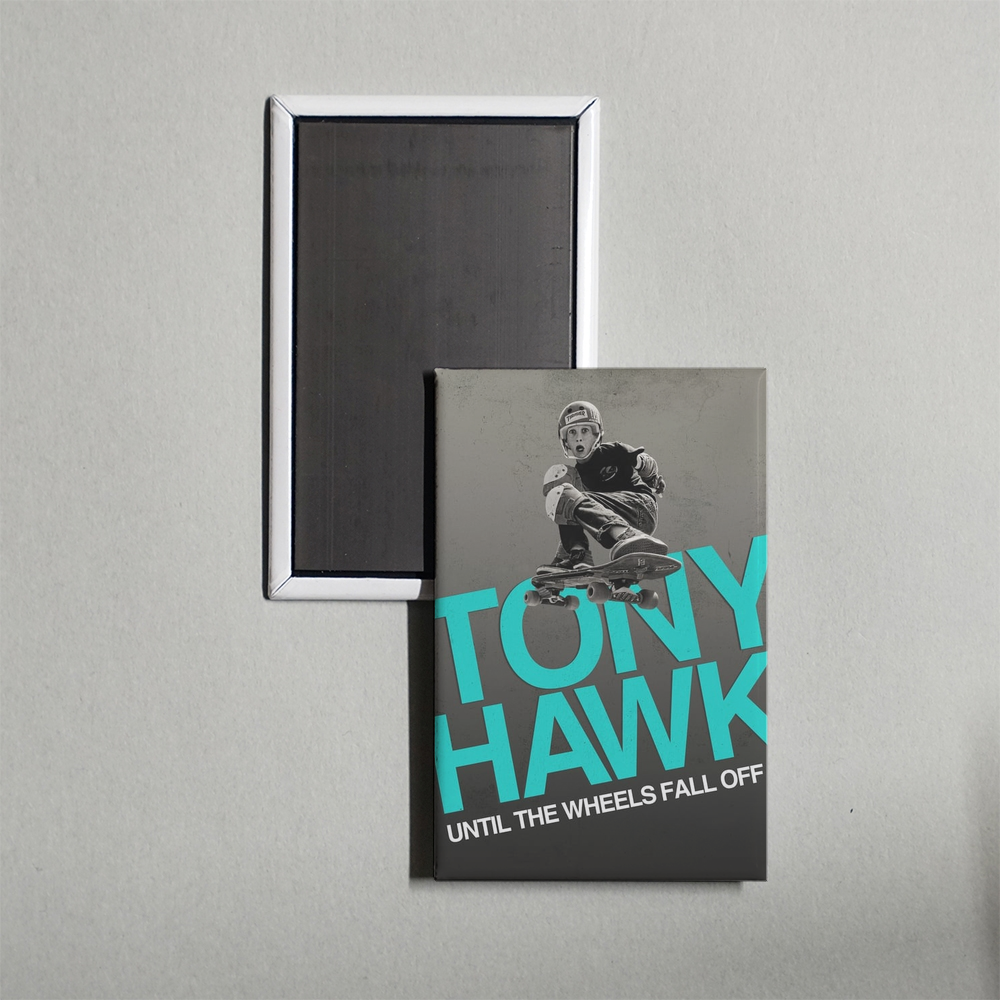 Tony Hawk Until the Wheels Fall Off Mini Movie Fridge Magnet