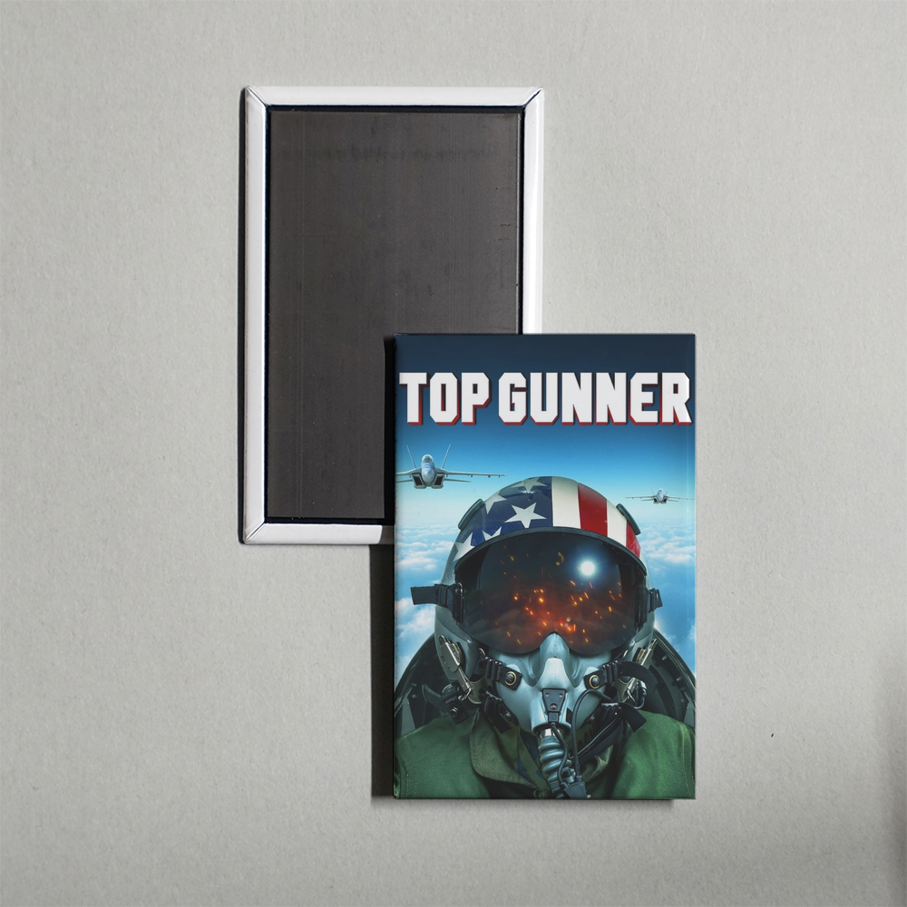 Top Gunner Mini Movie Fridge Magnet