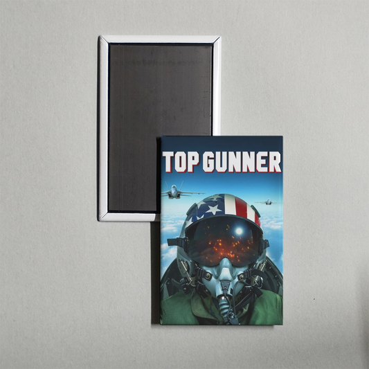 Top Gunner Mini Movie Fridge Magnet