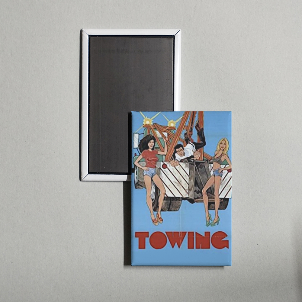 Towing Mini Movie Fridge Magnet