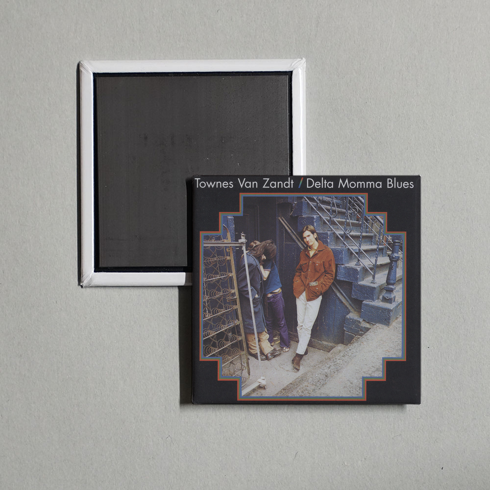 Townes Van Zandt - Delta Momma Blues Album Cover Fridge Magnet