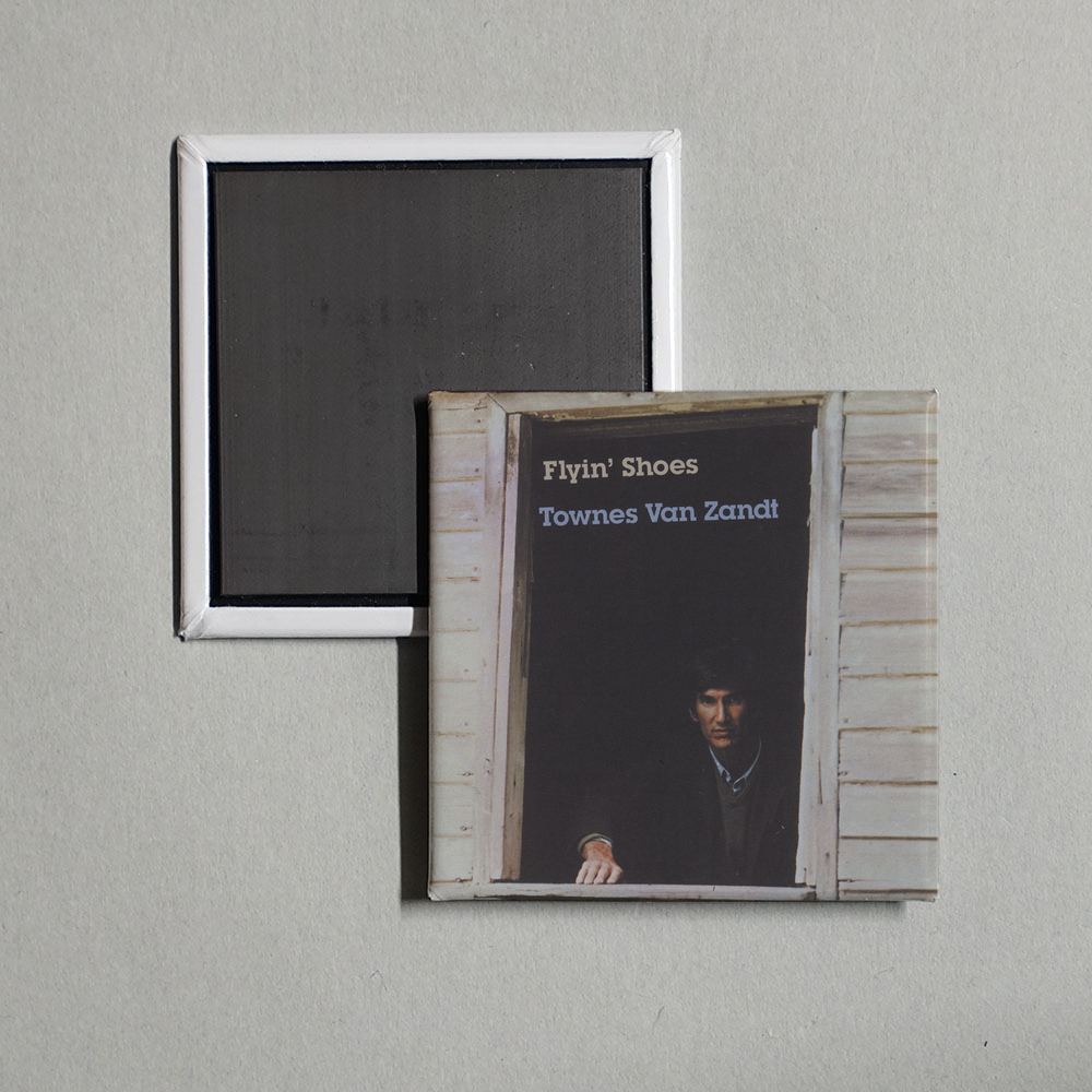 Townes Van Zandt - Flyin' Shoes Album Cover Fridge Magnet
