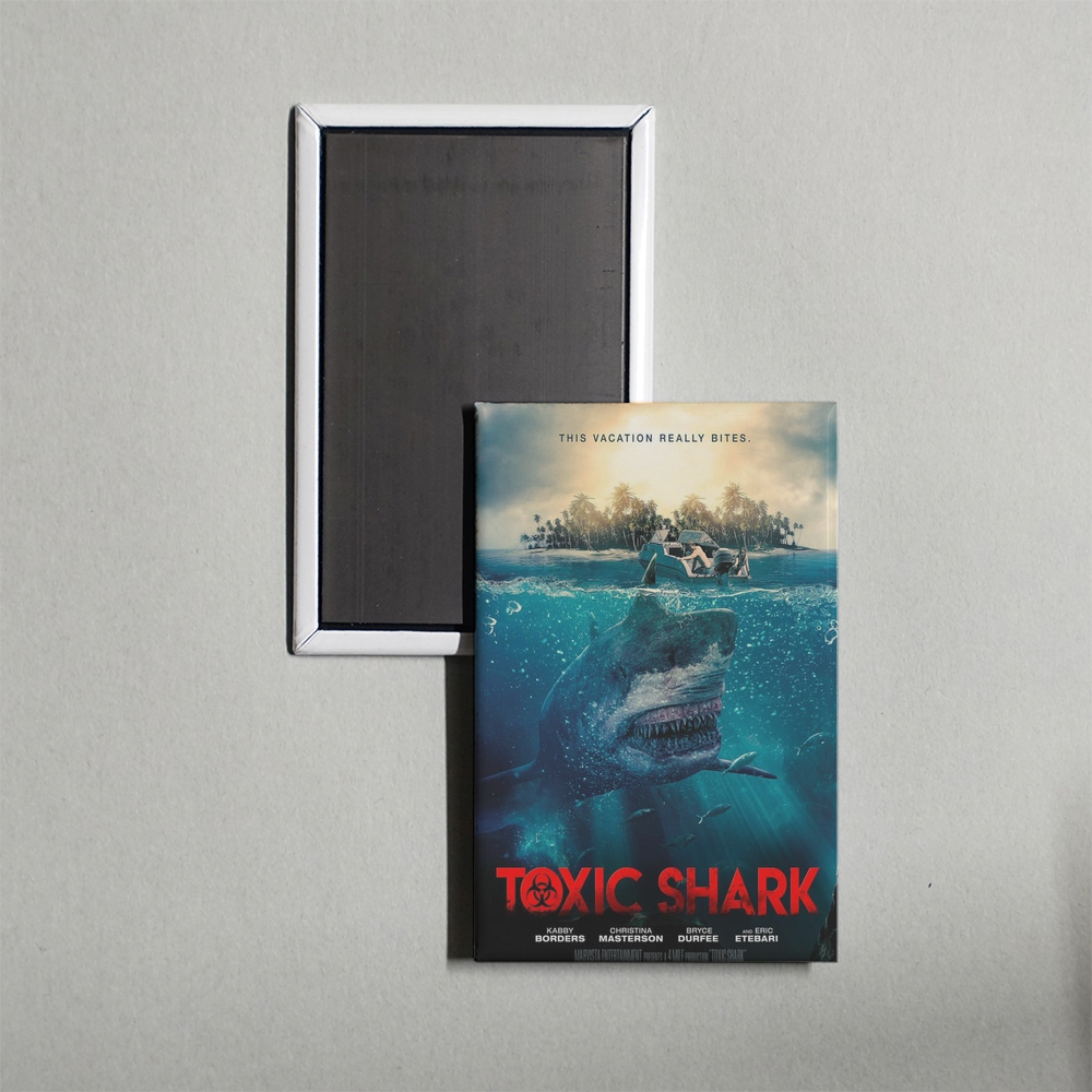 Toxic Shark Mini Movie Fridge Magnet