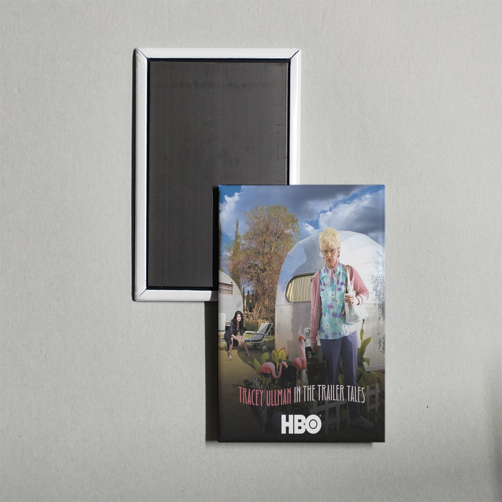 Tracey Ullman in the Trailer Tales Mini Movie Fridge Magnet