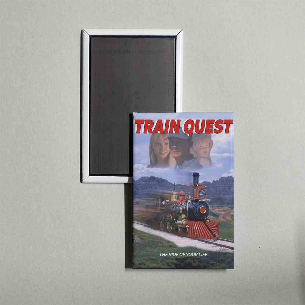 Train Quest Mini Movie Fridge Magnet