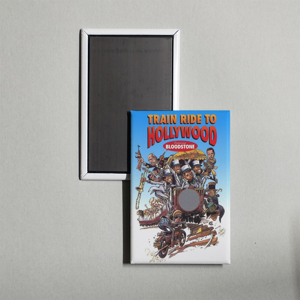 Train Ride to Hollywood Mini Movie Fridge Magnet