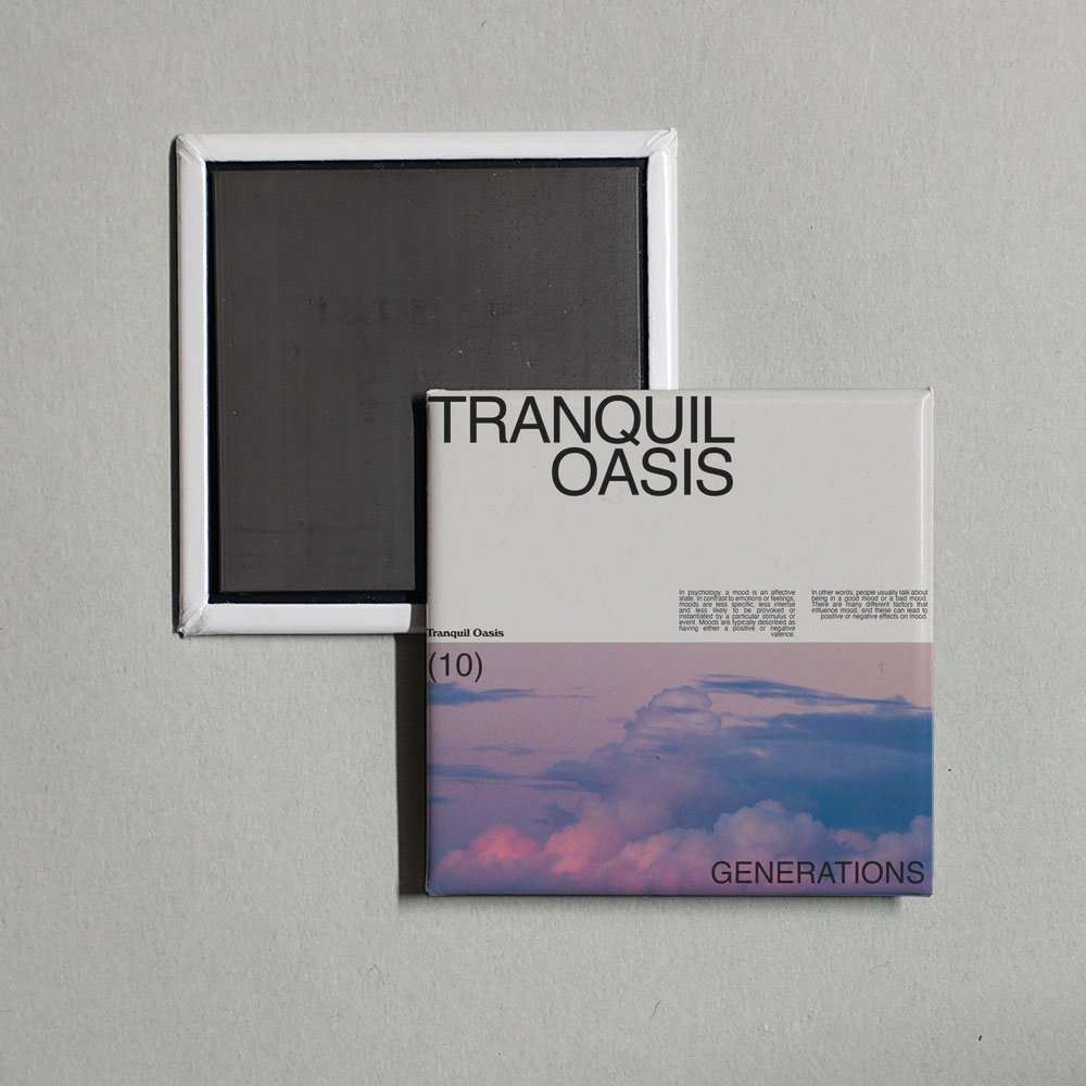 Tranquil Oasis - Generations Album Cover Fridge Magnet