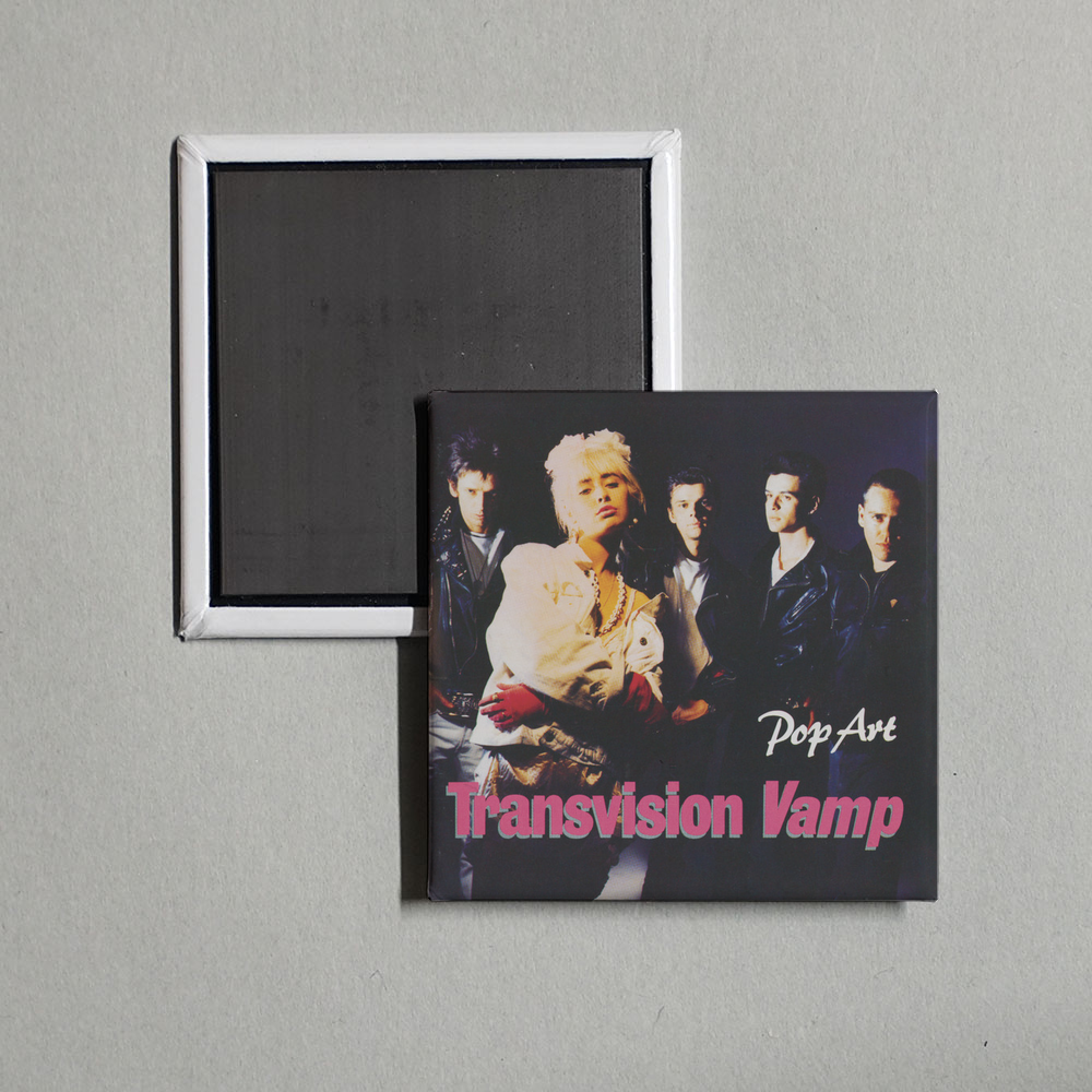 Transvision Vamp - Pop Art Album Cover Fridge Magnet