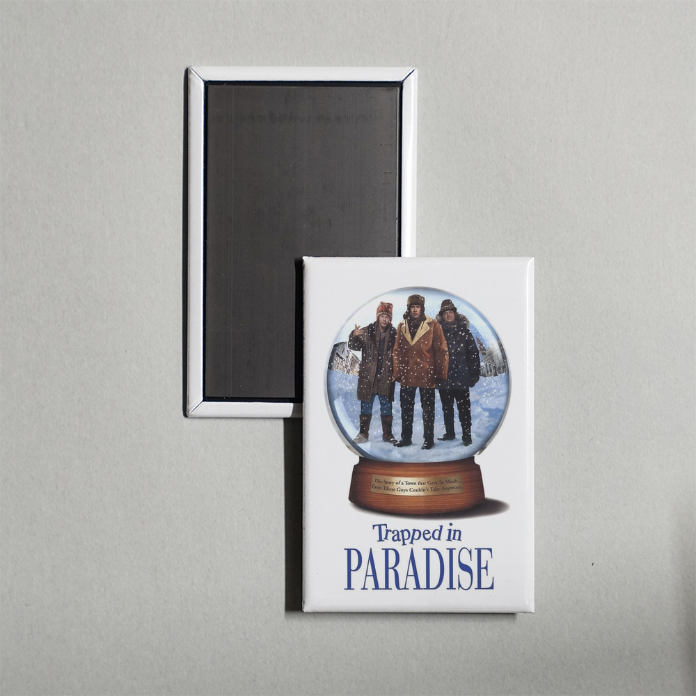 Trapped in Paradise Mini Movie Fridge Magnet