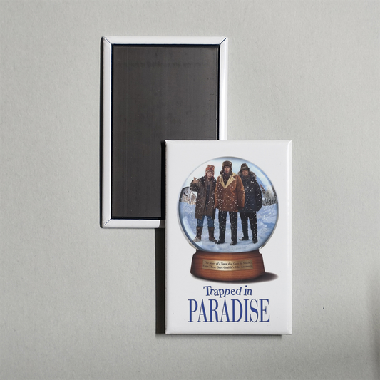 Trapped in Paradise Mini Movie Fridge Magnet