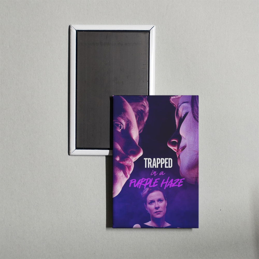Trapped in a Purple Haze Mini Movie Fridge Magnet