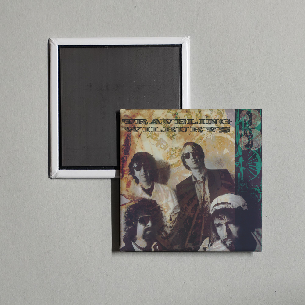 Traveling Wilburys - The Traveling Wilburys, Vol. 3 Album Cover Fridge Magnet