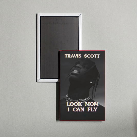 Travis Scott Look Mom I Can Fly Mini Movie Fridge Magnet