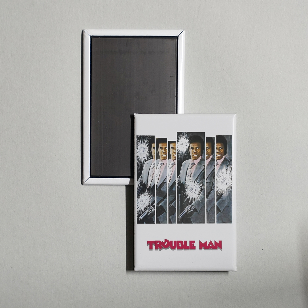 Trouble Man Mini Movie Fridge Magnet