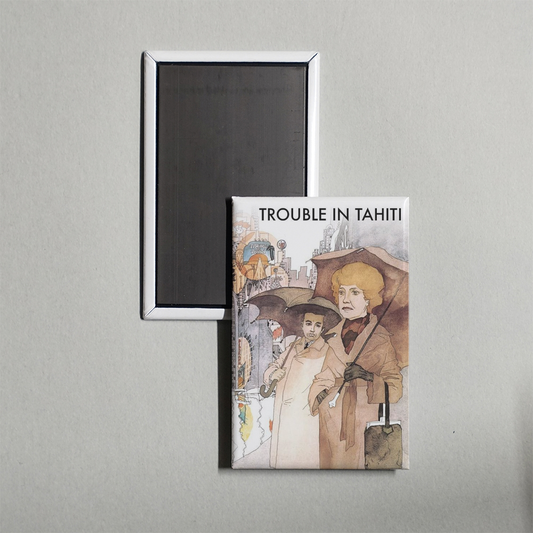 Trouble in Tahiti Mini Movie Fridge Magnet