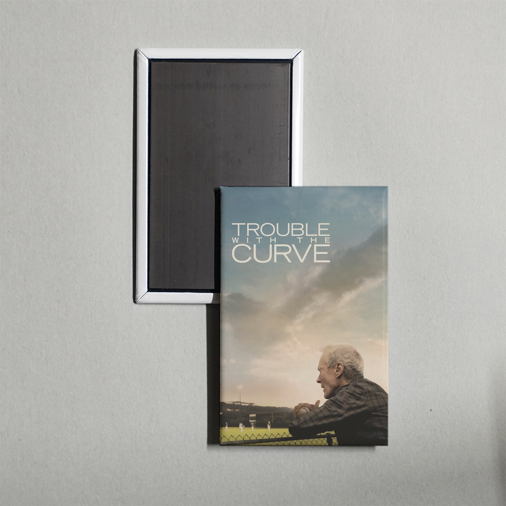 Trouble with the Curve Mini Movie Fridge Magnet