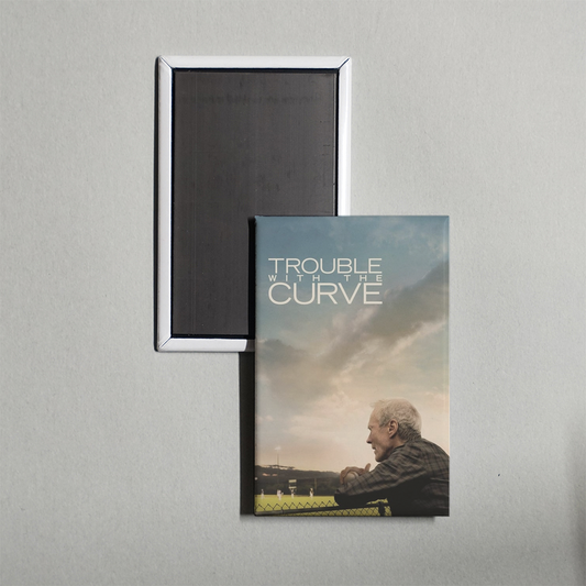 Trouble with the Curve Mini Movie Fridge Magnet