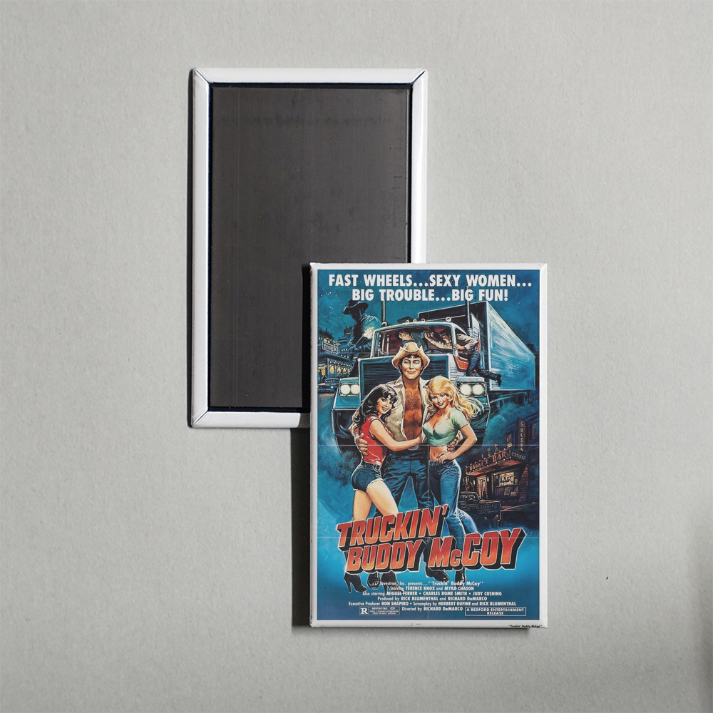 Truckin' Buddy McCoy Mini Movie Fridge Magnet