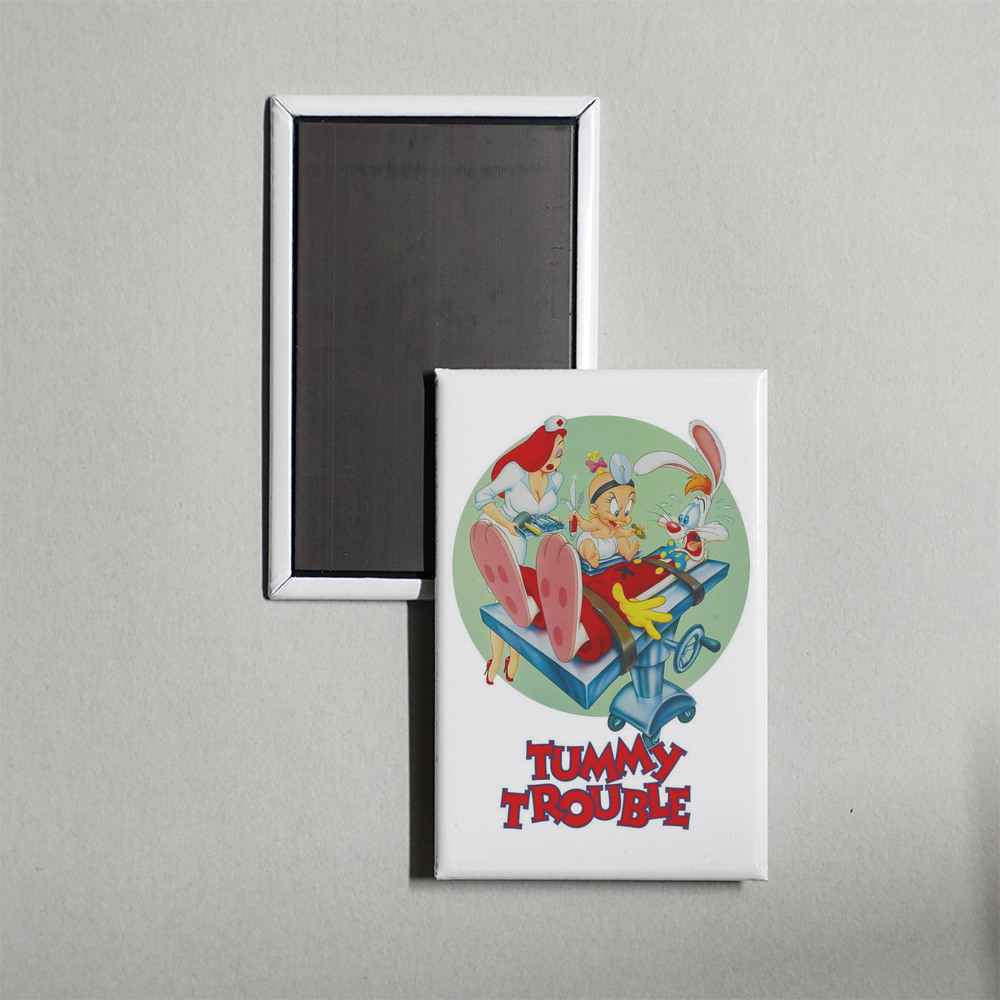 Tummy Trouble Mini Movie Fridge Magnet