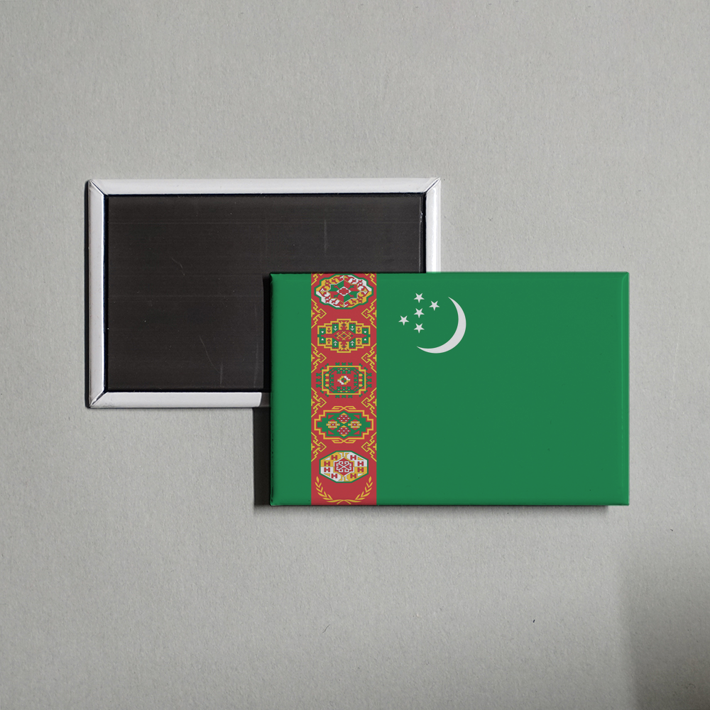 Turkmenistan Flag Fridge Magnet