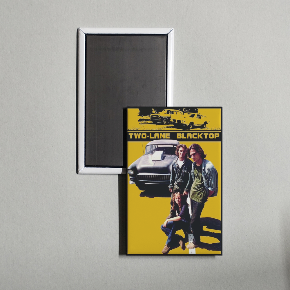 Two-Lane Blacktop Mini Movie Fridge Magnet