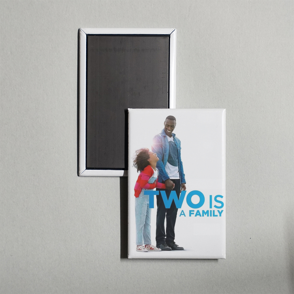 Two Is a Family Mini Movie Fridge Magnet