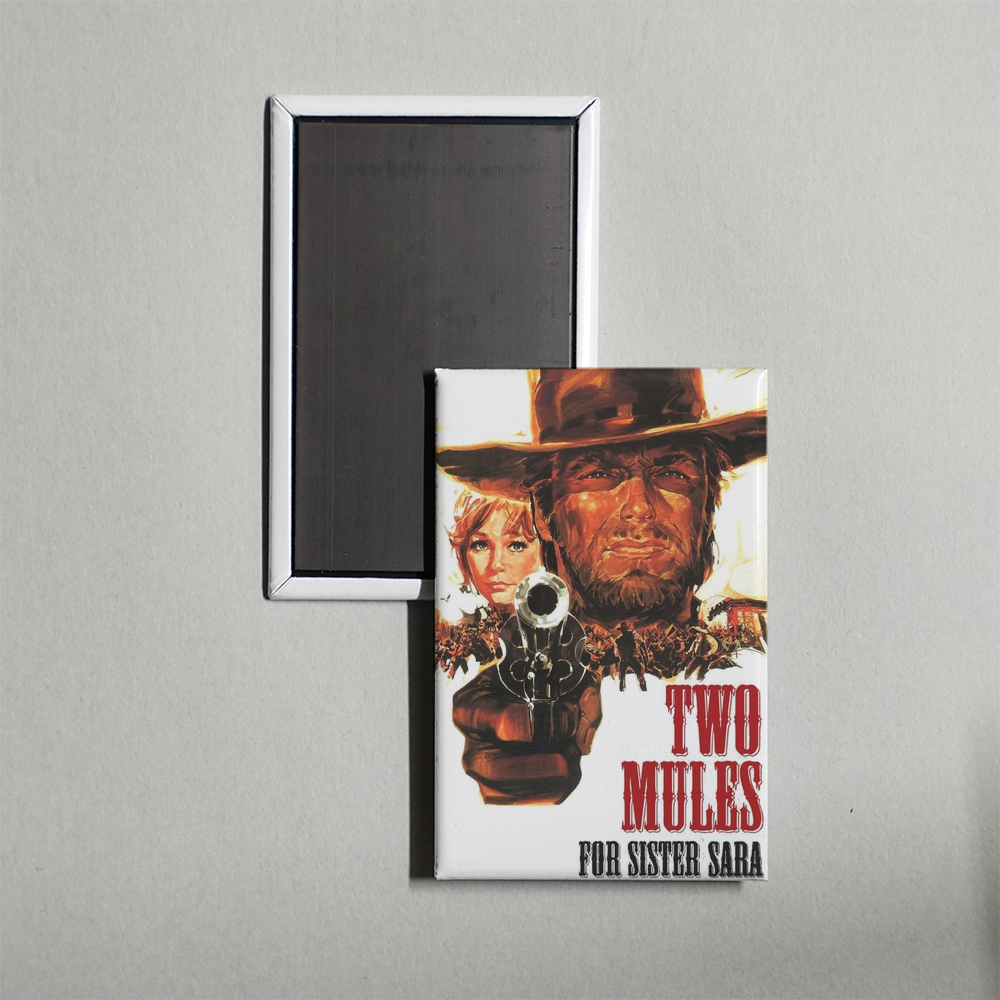 Two Mules for Sister Sara Mini Movie Fridge Magnet