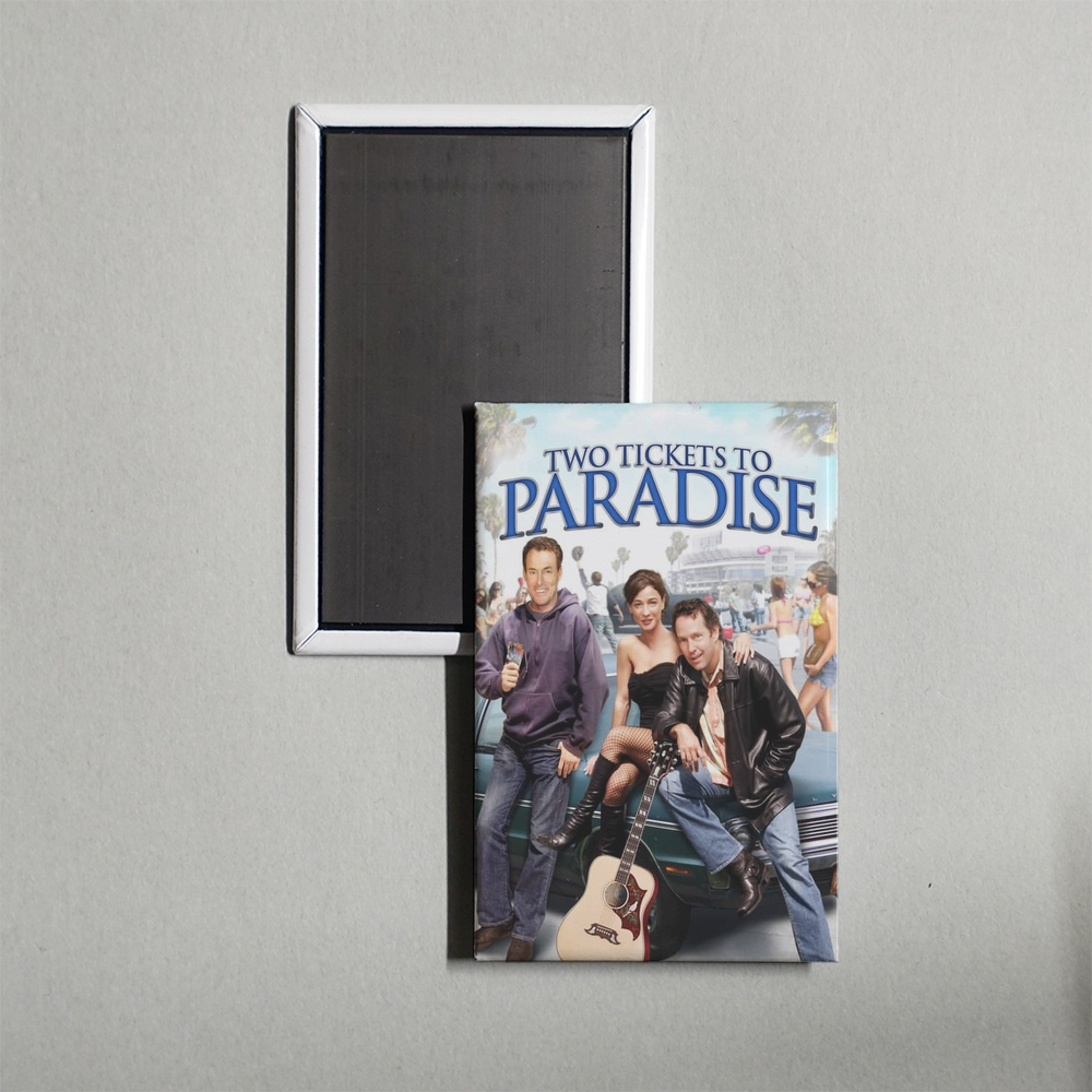 Two Tickets to Paradise Mini Movie Fridge Magnet