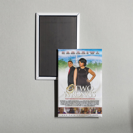 Two Wrongs Mini Movie Fridge Magnet