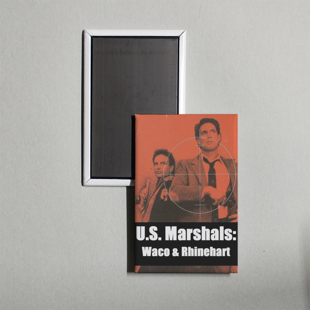 U.S. Marshals Waco & Rhinehart Mini Movie Fridge Magnet