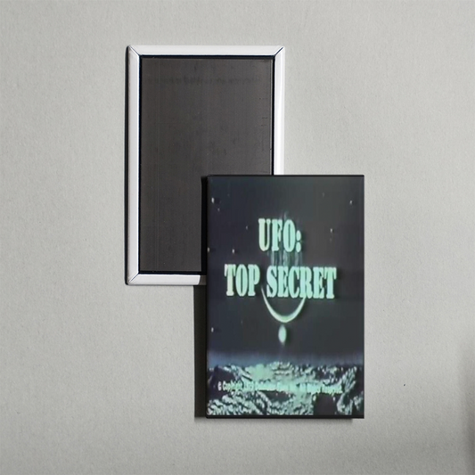 UFO Top Secret Mini Movie Fridge Magnet