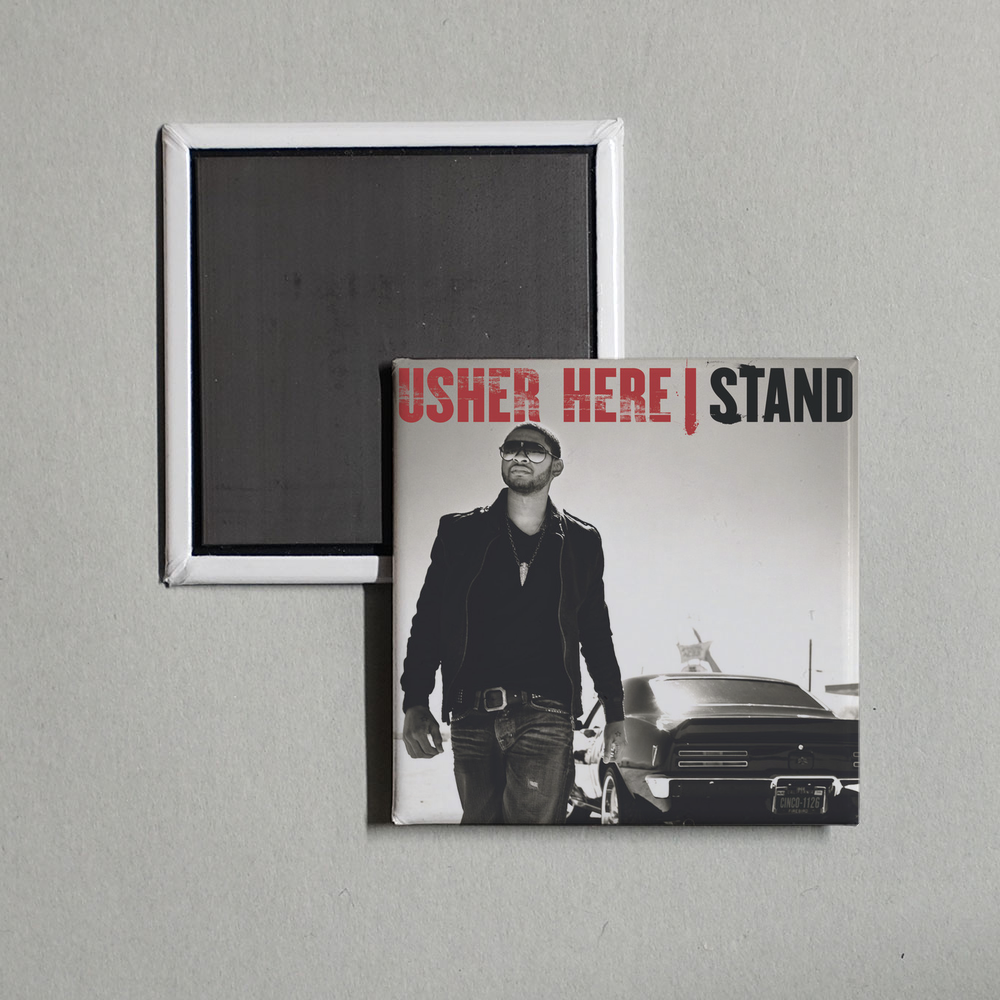 USHER - Here I Stand Album Cover Fridge Magnet