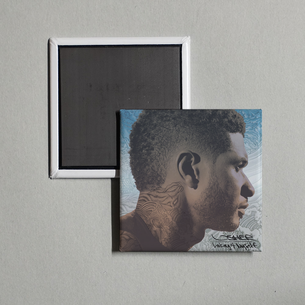 USHER - Looking 4 Myself (Expanded Edition) Album Cover Fridge Magnet