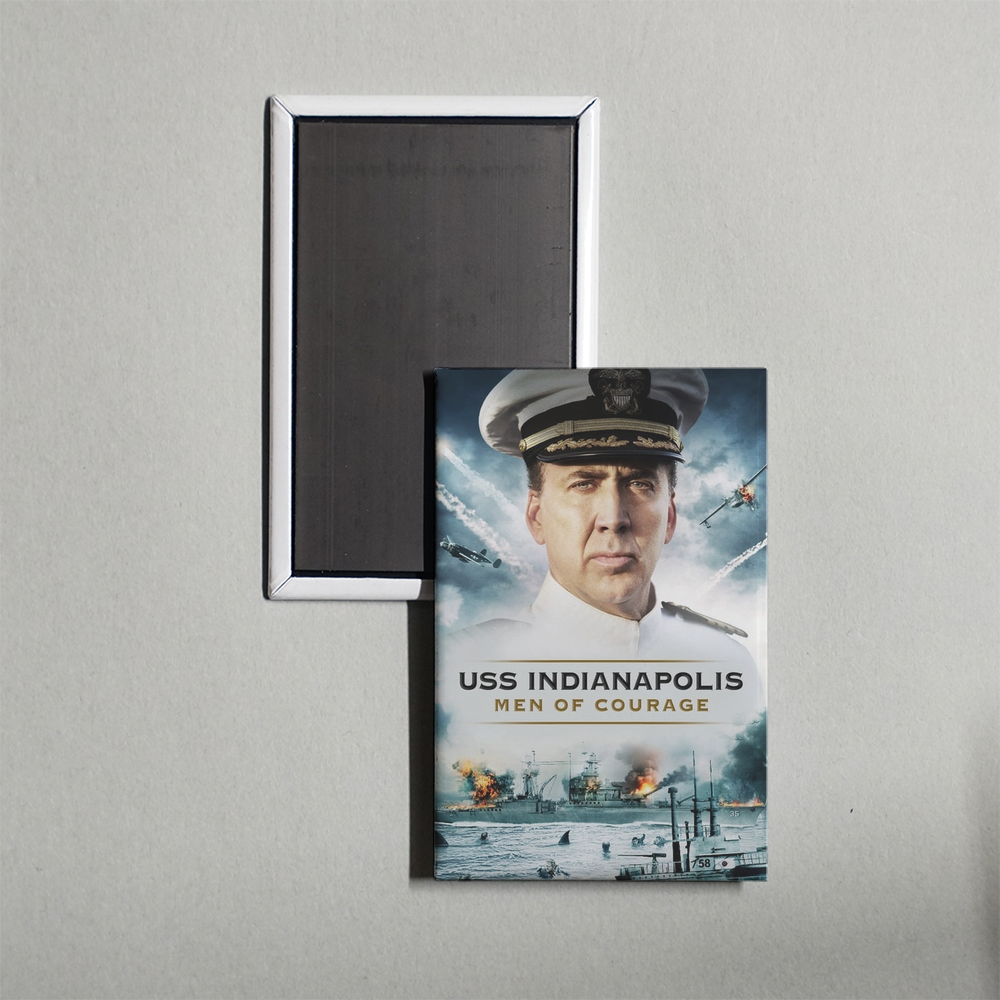 USS Indianapolis Men of Courage Mini Movie Fridge Magnet