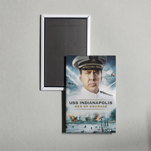 USS Indianapolis Men of Courage Mini Movie Fridge Magnet