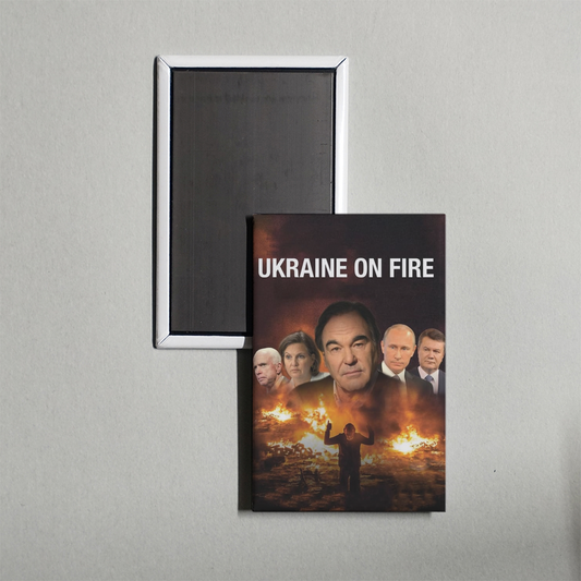 Ukraine on Fire Mini Movie Fridge Magnet