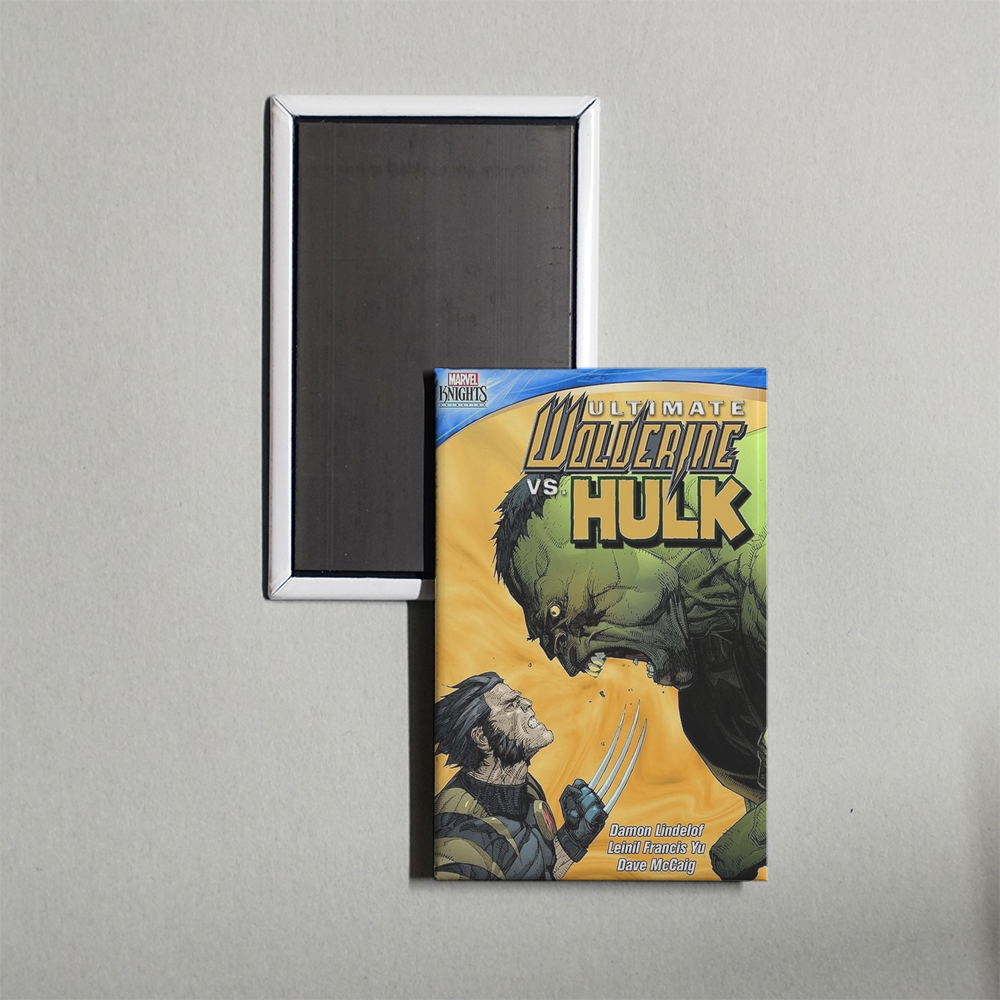 Ultimate Wolverine vs. Hulk Mini Movie Fridge Magnet