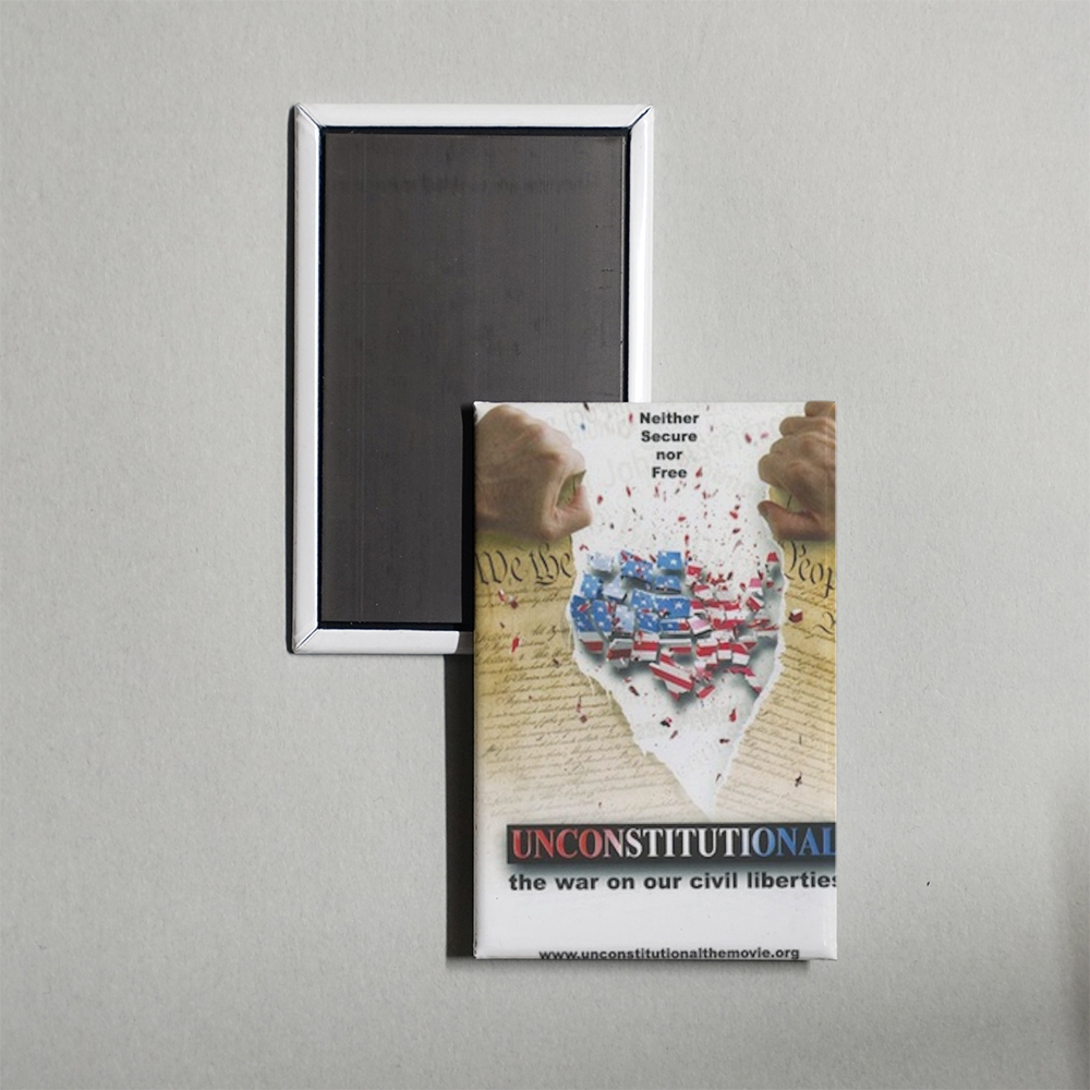 Unconstitutional The War On Our Civil Liberties Mini Movie Fridge Magnet